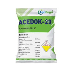 Agribegri Acedok-20 Insecticide - Acetamiprid 20% SP 250 Gm Pack of 1 - 250 mL - 250 mL - Acetamiprid 20% SP